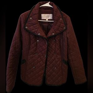 Jessica Simpson Quilted Maroon Puffer Jacket